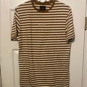 Brown Striped Men's Shirt